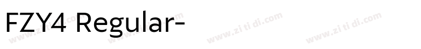 FZY4 Regular字体转换
